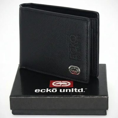 Cartera Billetera Lujo Tarjetero Monedero 2149 Ecko Color Negro | Meses sin interés
