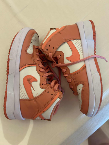 Nike Dunk High Feminino Sail/crimson Bliss