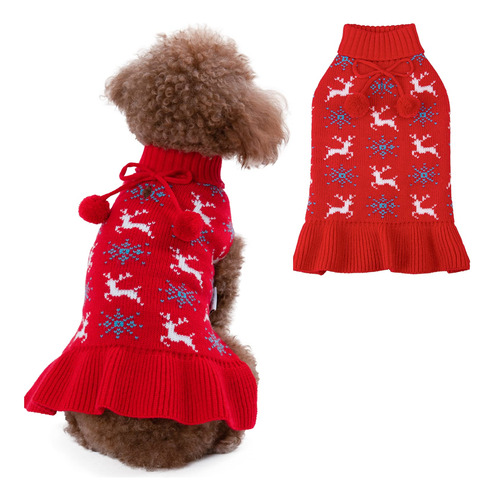 Cutebone Vestido De Suter De Navidad Para Perro, Suter De Pu