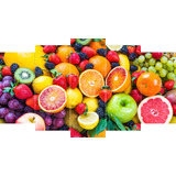 Cuadros Frutas Arreglo Frutal Centro Mesa 5 Partes