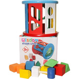 Juego Encaje Madera Rueda Figuras Niños Montessori