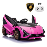 Coche Eléctrico Para Niños, Con Licencia Lamborghini Sian By