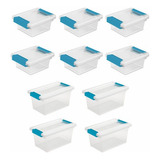 Set De 6 Mini Cajas De Almacenamiento De Plástico 
