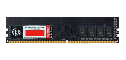 Memória Desktop Ntc 8gb Ddr3 1600 Mhz - Ntckf1600dd3-8gb