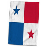 3d Rose Bandera De Panamá-centroamérica-panamá Rojo Blanc