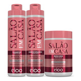 Eico Salão Em Casa Shampoo Condicionador 800ml + Máscara 1kg