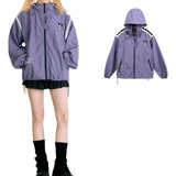 Campera Desmontable Rompevientos Sanrio Original Kuromi Cute