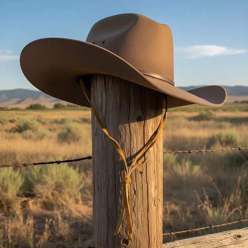 12 Barbiquejo De Piel Vaqueta Sujetador De Sombrero