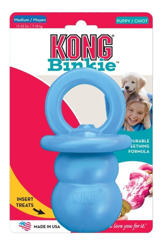 Kong Puppy Binkie Talla M - Celeste