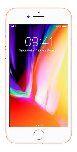 iPhone 8 256gb Dourado Bom - Celular Usado