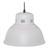 Lampara Colgante Tipo Galponero Vintage Rolux Apto Led Color Blanco