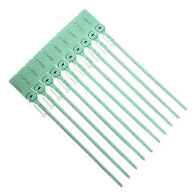 Sellos de Seguridad 30cm Polipropileno Inserto Metal Verde ACME SEALS 1000pzs | Envío gratis