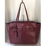 Tory Burch Parker Imperial Garnet Tote Piel 