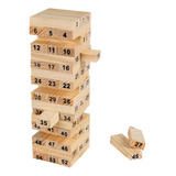 Jenga Familiar 54 Piezas Números Y Dados