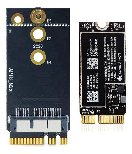 Tarjeta Wifi De Doble Banda Bcm94360cs2 + Adaptador Ngff M.2