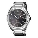 Reloj Citizen Hombre Ecodrive Acero Aw157087h Color De La Malla Plateado Color Del Bisel Plateado Color Del Fondo Gris