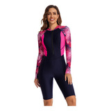 Traje Protección Solar Surf Manga Larga Mujer Ropa Baño