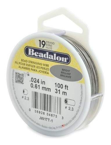 Beadalon 19-strand 0,024  (0,61 Mm) De 100 Pies (30,5 M) Bri