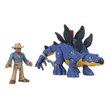 Imaginext Jurassic World, Stegosaurus & Dr., Juguete Para Ni