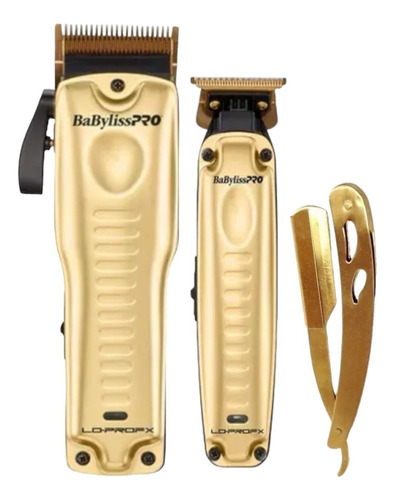 Combo Babyliss Pro Lo Pro Profesional Clipper Trimmer+navaja