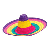 Sombrero Mexicano Mariachi Multicolor Gorro Cotillon Disfraz