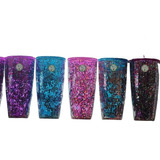 Vaso Glitter Mayoreo 10 Pz Posada Navidad Regalos Fin De Año