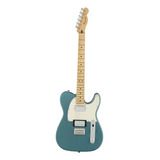 Guitarra Elétrica Fender Player Telecaster Hh De  Amieiro Tidepool Brilhante Com Diapasão De Bordo