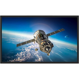 Quadro Decorativo Estação Espacial Orbita Decorar Moldura 