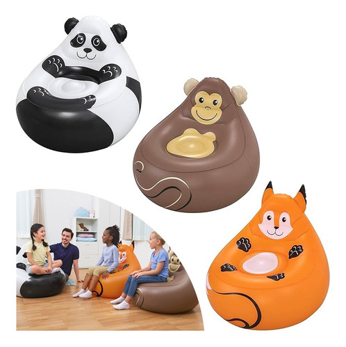 Sillon Inflable Pelota Animales Puff Niños Bestway 75116