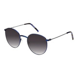 Anteojo Lente Sol Rusty Sive Mob/ts218 - Optica Del Bosque Color De La Lente Negro Degradé Color De La Varilla Azul Color Del Armazón Azul Diseño Redondo