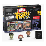 Funko Bitty Pop Set 4 Mini Funkos Marlvel Infinity Saga S2