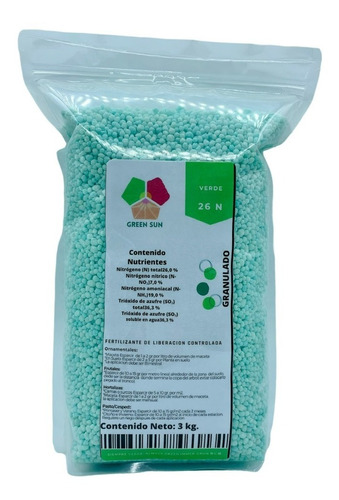 Fertilizante Para Pastos Cesped Abono Jardin 3 Kg