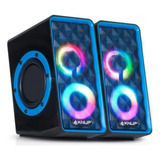  Caixa De Som Rgb P2 Usb 2.0 Knup - Qualidade E Confiança.