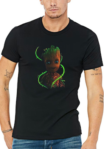 Poleras Con Diseño Estampado Groot - Guerra De La Galaxia