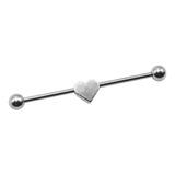 Piercing Industrial Oreja Bbico 1,6x38x5  Acero Quirur 1un