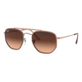 Óculos De Sol Ray Ban Hexogonal 0rb3648m 9069 A552 Rose