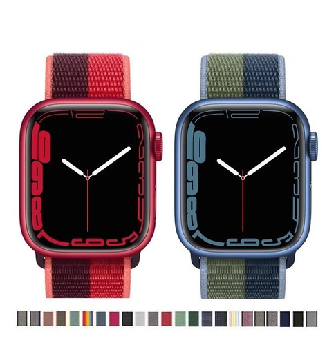 Pulso Correa Nylon Loop Compatible Con Apple Watch