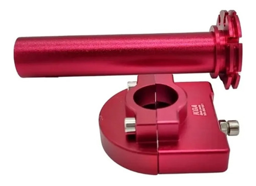 Punho Rápido Acelerador Universal Para Guidão 22mm Vermelho