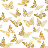 Mariposas Papel Vinilo Con Adhesivo Decorativas Pared