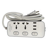 Extension Multitoma Electrica Puerto Usb Corriente Switch