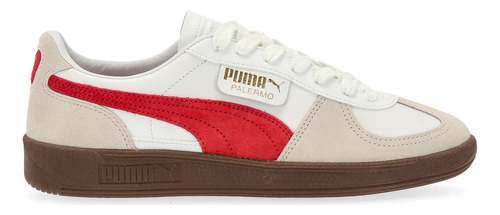 Zapatillas Puma Palermo Lth En Blanco Y Rojo | Moov