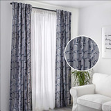 Setx4 Cortina Jacquard + Velo 140x220 Cm Lurex Azul