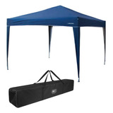 Gazebo Nautika Tenda De Praia Trixx 3mx3m Azul Fator Uv +50