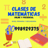 Clases Particulares De Matemáticas Presencial Y Online