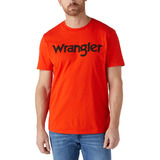 Polera Hombre Wrangler Logo Tee Orange.com