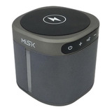 Bocina Misik Ms200 Bluetooth Recargable Cargador Negro