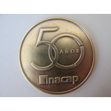 Antigua Medalla 50 Años Inacap Chile De Bronce Muy Escasa