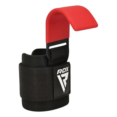 Muñequeras Con Gancho Inverso W5 Rdx Gym Straps Para Pesas Color Rojo | Meses sin interés