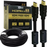 Cabo Hdmi 15 Metros 4k 2.0 Blindado Filtro Pino Banhado Ouro