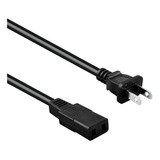 8ft 2-prong Square Ac Power Cable Cable Lead Para Roland Rho
